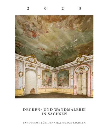 Titelbild des Kalenders mit Blick in den Festsaal im Schloss Nischwitz, Thallwitz, 2022
