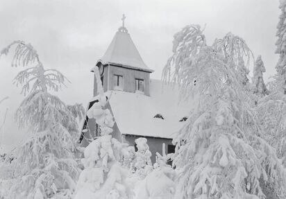 Oberbärenburg, Evangelische Waldkapelle, Aufnahme um 1925, Fotografie Paul Wolff