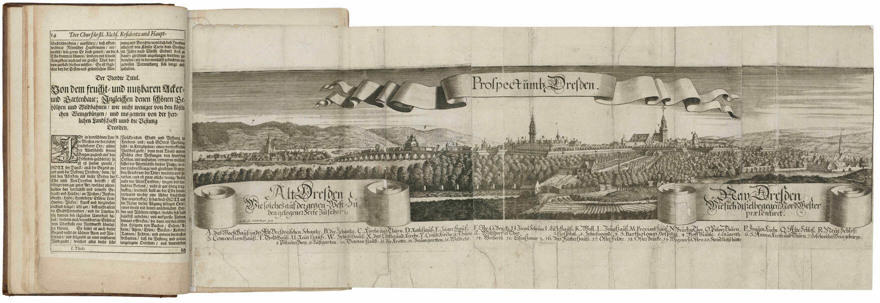 Anton Weck, Der Chur-Fürstlichen Sächsischen weitberuffenen Residenz- und Haupt-Vestung Dresden Beschreib: und Vorstellung, Nürnberg 1679