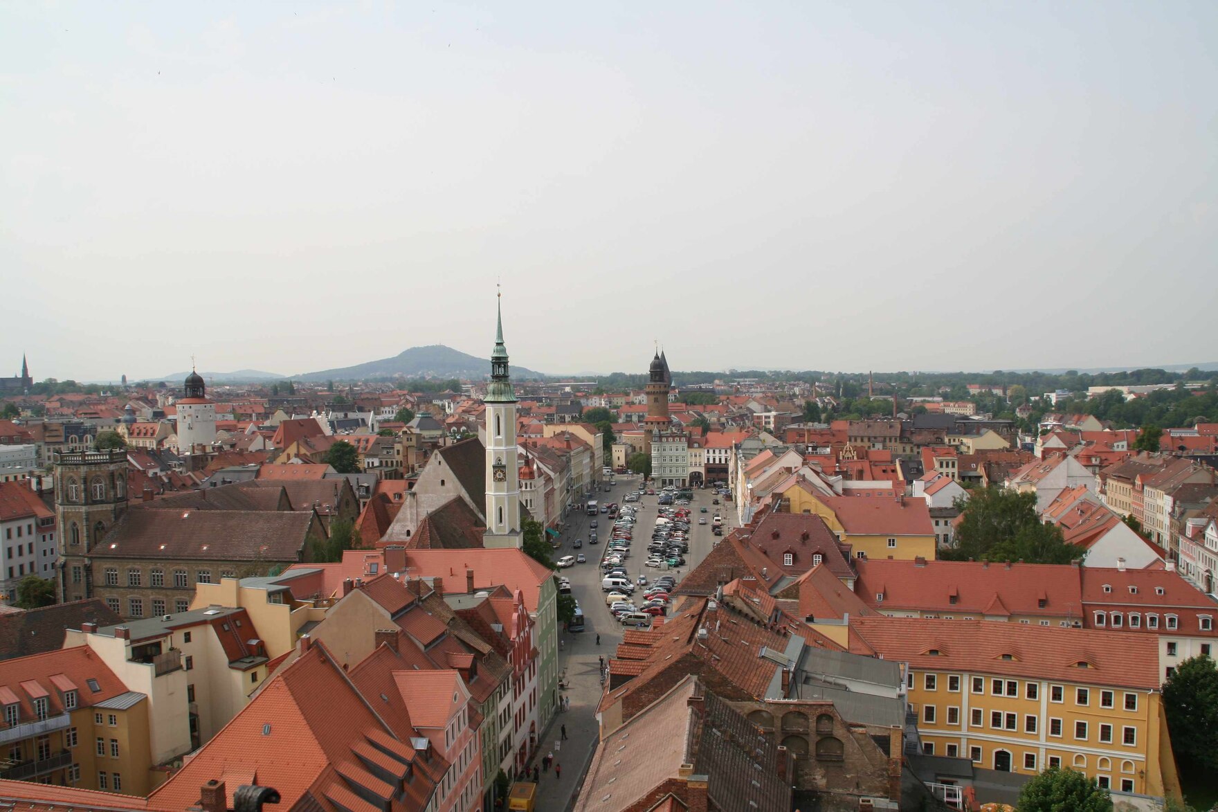 Städtebau Görlitz, Altstadt mit umgebender Landschaft