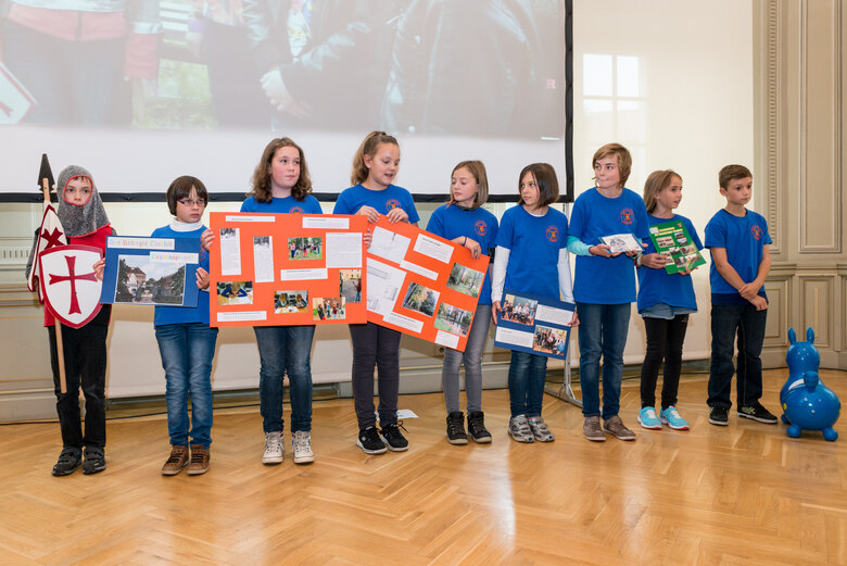 Talsperrenschule Thoßfell bei der Vorstellung ihres Projektes am Tag des offenen Denkmals, 