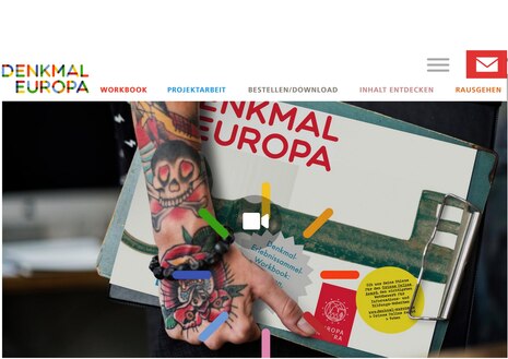 DENKMAL EUROPA - crossmediales Programm mit Website, Workbook und Tutorials