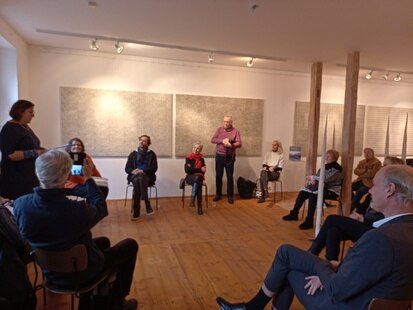 Buchpräsentation im Kunsthaus Raskolnikow Dresden, 2022