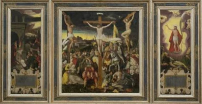Lohmen, Ev.-Luth. Philippuskirchgemeinde, Lohmener Altar 1575, Heinrich Göding d.Ä. 