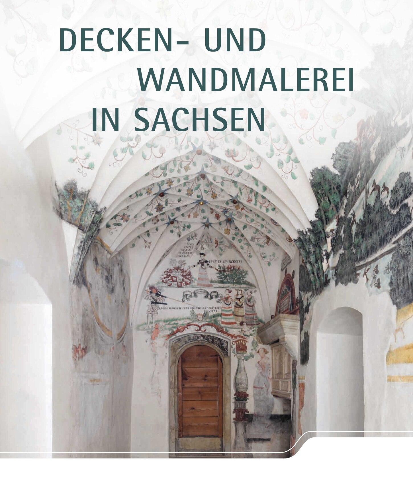 Ausstellungsplakat mit Motiv Strehla, Wandmalerei im sogenannten Trinkstübchen des Schlosses, 1532