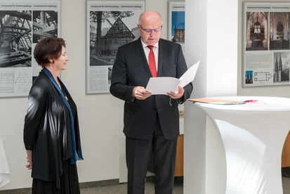 Staatssekretär Prof. Dr. Schneider verabschiedet die Sächsische Landeskonservatorin Prof. Dr. Rosemarie Pohlack in den Ruhestand, 2019