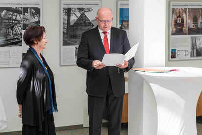 Staatssekretär Prof. Dr. Schneider verabschiedet die Sächsische Landeskonservatorin Prof. Dr. Rosemarie Pohlack in den Ruhestand, 2019