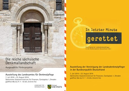 Plakate zu den Ausstellungen des Landesamtes für Denkmalpflege Sachsen und der VdL, 2016