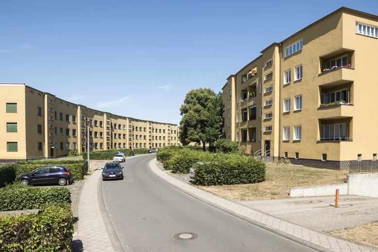 Leipzig-Lößnig, Nibelungensiedlung »Rundling«, Beispiel für eine Sachgesamtheit 